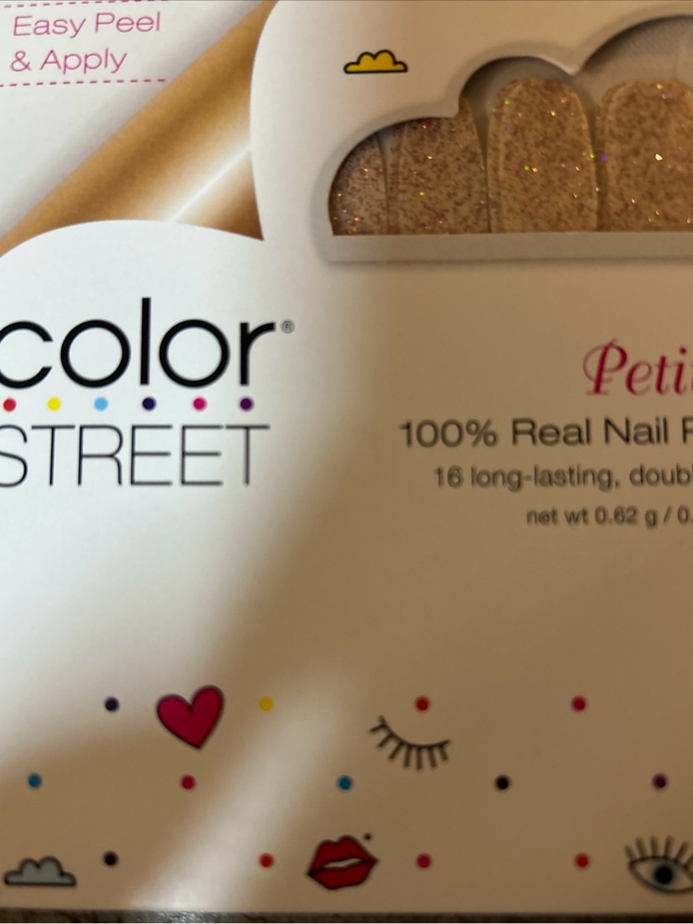 Color Street Tiny + Shiny Gold Nail Strips